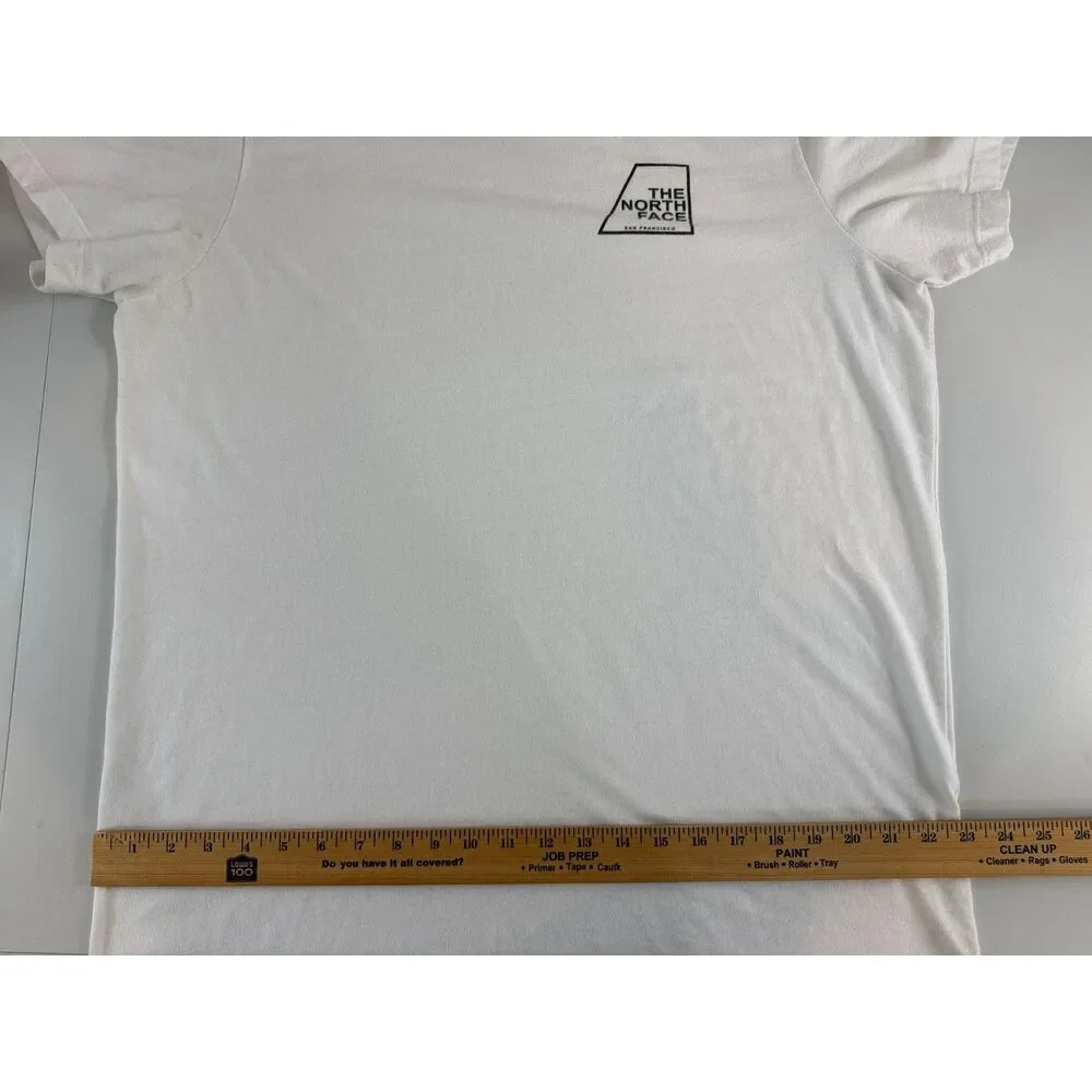 The North Face White Graphic Logo T Shirt Men’s XL Outdoor Casual Tee